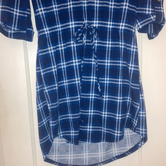 Plaid Flannel-Print Tunic - Picture 4 of 7